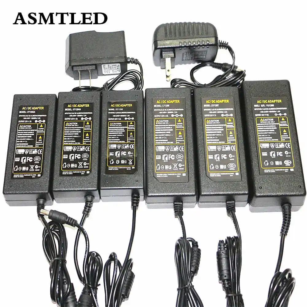 

1 X EU/US/AU/UK Plug 12V Power Adapter 1A 2A 3A 4A 5A 6A 7A 8A LED Driver 12W 24W 36W 48W 60W 72W 84W 96W LED Strip Power Supply