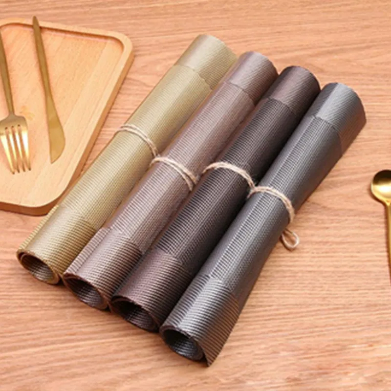 ПВХ модные столовые приборы коврик для обеденного стола дисковые подушечки