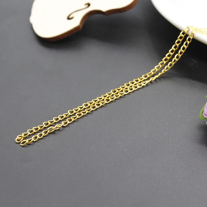 5 метров/хит продаж белая к/Легкая Золотая алюминиевая цепь ожерелье браслет