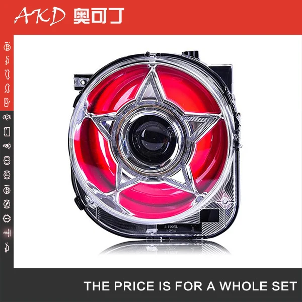 Стайлинг автомобиля для ренегада фары 2016 2018 светодиодные Светодиодные ДХО