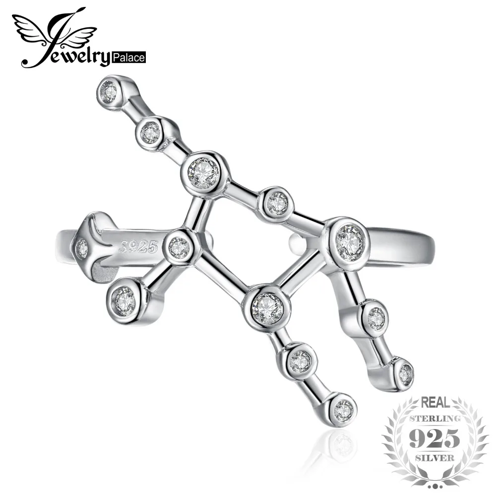 JewelryPalace Созвездие зодиака знак Дева ободок кубического циркония регулируемое
