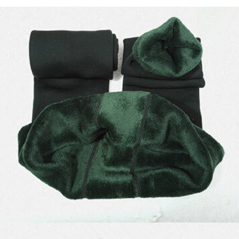 green NORMOV, модные женские колготки, плюс бархат, утолщенные, обтягивающие, высокая эластичность, облегающие колготки, сексуальные, сохраняющие тепло, одноцветные, зимние колготки - Цвет: green