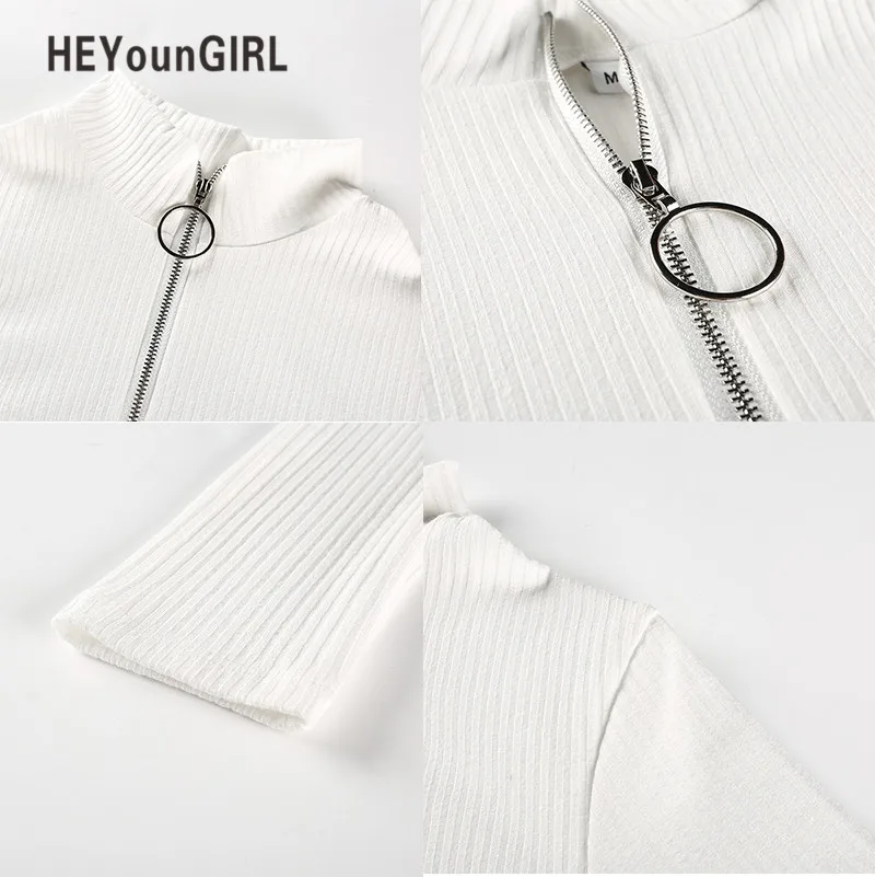 HEYounGIRL боди с высоким воротом, боди с принтом, комбинезон, женский комбинезон с длинным рукавом, сексуальный тонкий комбинезон на молнии
