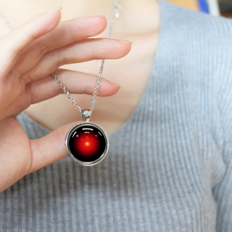 Hal 9000 космическая Одиссея вдохновленная Ожерелье Стеклянный кабошон ожерелье |