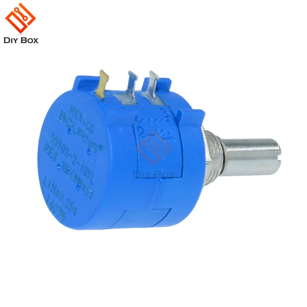2 шт. прецизионный многооборотный потенциометр 3590S 103L 10K ohm 10 колец регулируемый