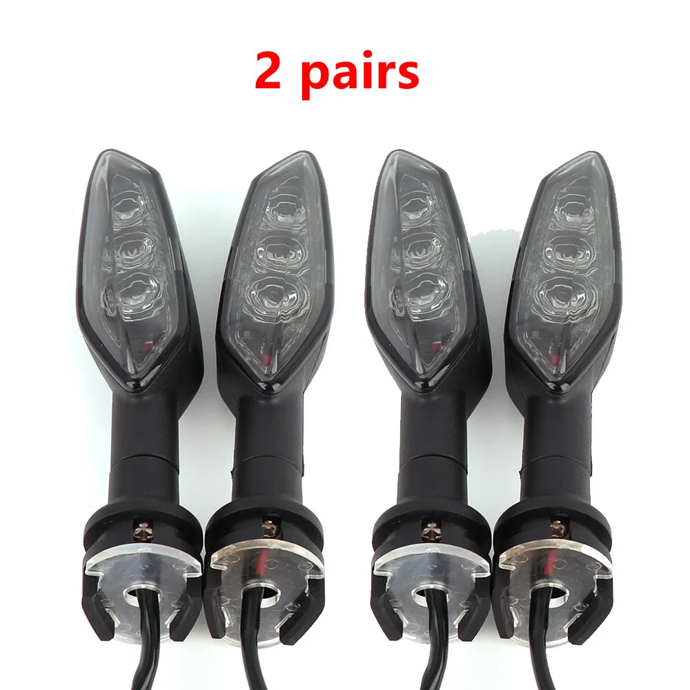 2 pairs dark brown KEMiMOTO MT07 MT09 указатели поворота светодиодный для YAMAHA MT 07 09- MT 10 Tracer мотоцикл индикатор мигалка - Цвет: 2 pairs dark brown