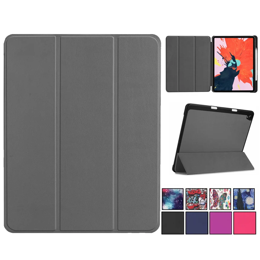 

Тонкий чехол с мультяшным рисунком для Apple iPad Pro 12,9 2018, чехол для Smart Auto Sleep Wake Up Stand PU для iPad Pro 12,9 2018, пенал