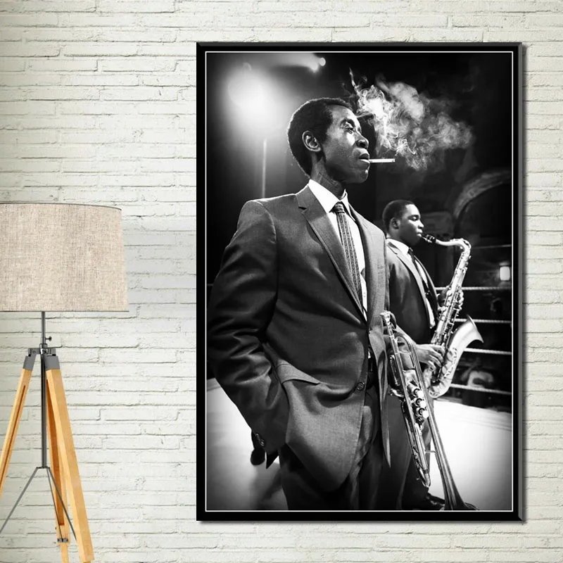 P824 Miles Davis Blue Jazz лучший Музыкальный Саксофон художественная живопись Шелковый Холст плакат настенный домашний декор