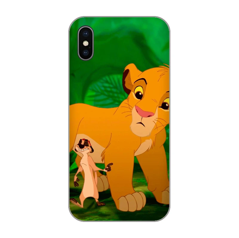 Король Лев лучшие Coque чехол для телефона iPhone4 5S 5C SE 5 Max XR XS 6 S 7 8 Plus X Мягкие TPU Shell |