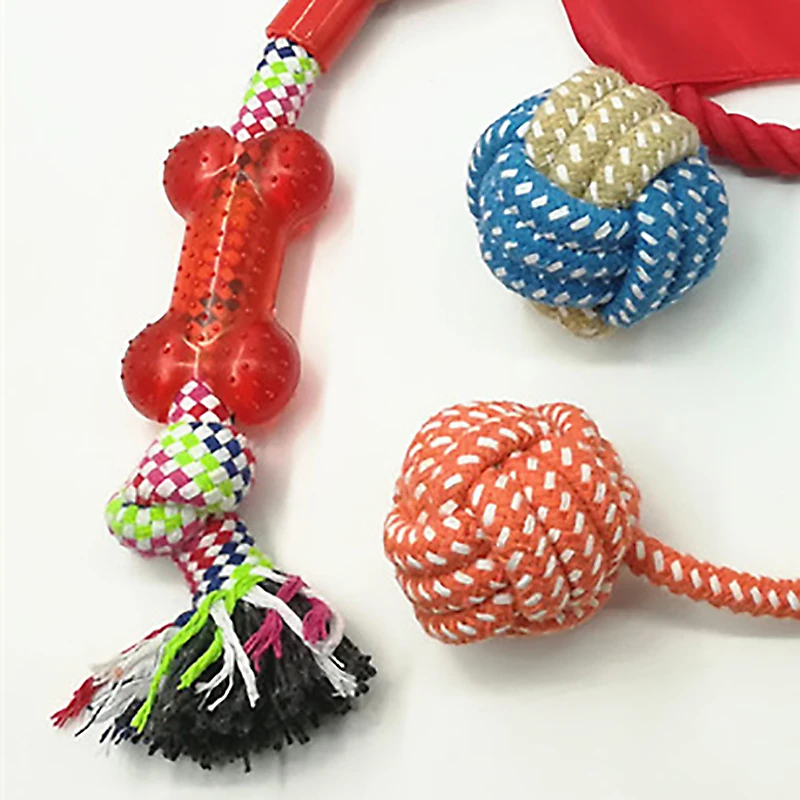 Жевательные игрушки для питомцев щенков собак подарочный набор веревка домашних