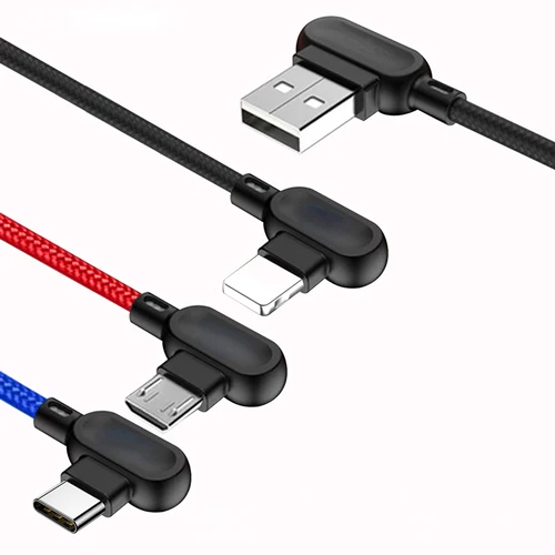 Black VOXLINK USB кабель 3 в 1 для iPhone XS Max XR X 8 7 зарядное устройство Micro USB кабель для Android USB TypeC для samsung S9 S8 телефонные кабели - Цвет: Black