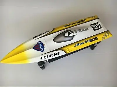 

H625 PNP Spike Fiber Glass Electric Racing Speed Boat Deep Vee RC Boat W/3350KV Brushless Motor/90A ESC/Servo Yellow TH02643