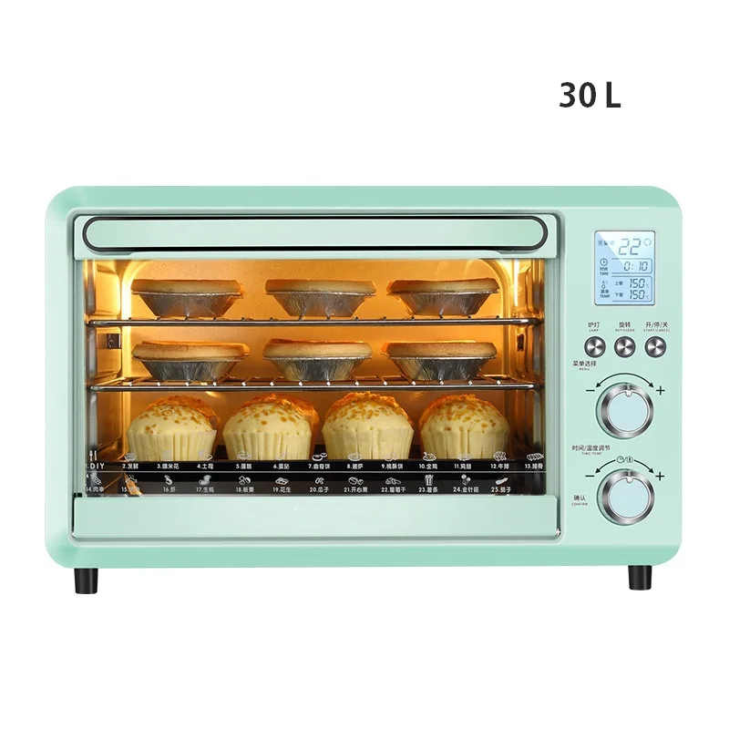 DMWD 30L бытовой интеллигентая(ый) Электрический духовой шкаф DIY Reposteria десерт торт Нержавеющая сталь с 25 меню 220V