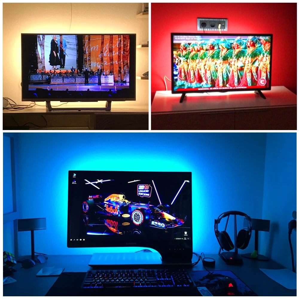 Светодиодная лента RGB 5050 5 В 1/2 м не водонепроницаемая|Светодиодные ленты| |