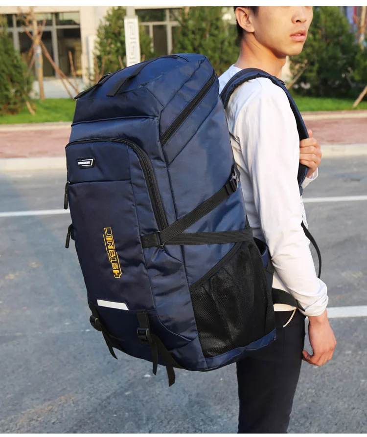 Super Large Capacity Package 80L Men or Women High Quality Luggage Bags Adding Enlarge Widen Capacity Family Big Travel Backpack