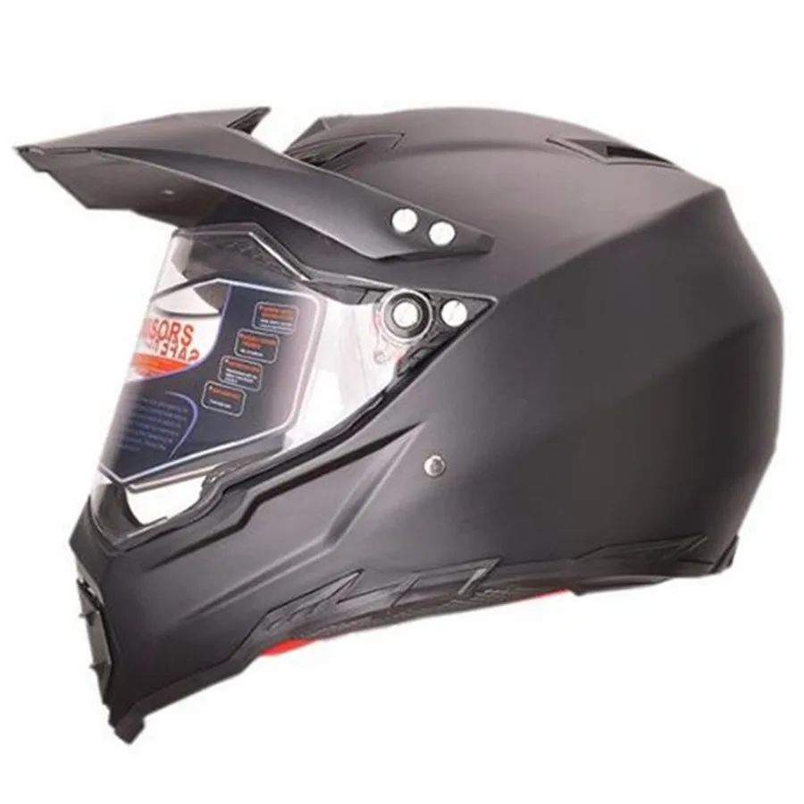 mate clear lens AX8 мотоцикл взрослых Мотокросс по бездорожью шлем ATV Байк горные MTB DH гоночный шлем кросс шлем емкости - Цвет: mate clear lens