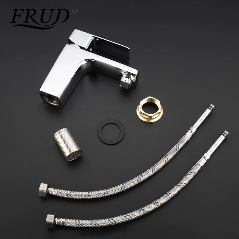 FRUD смеситель для раковины с одной ручкой ванной комнаты горячей и холодной воды