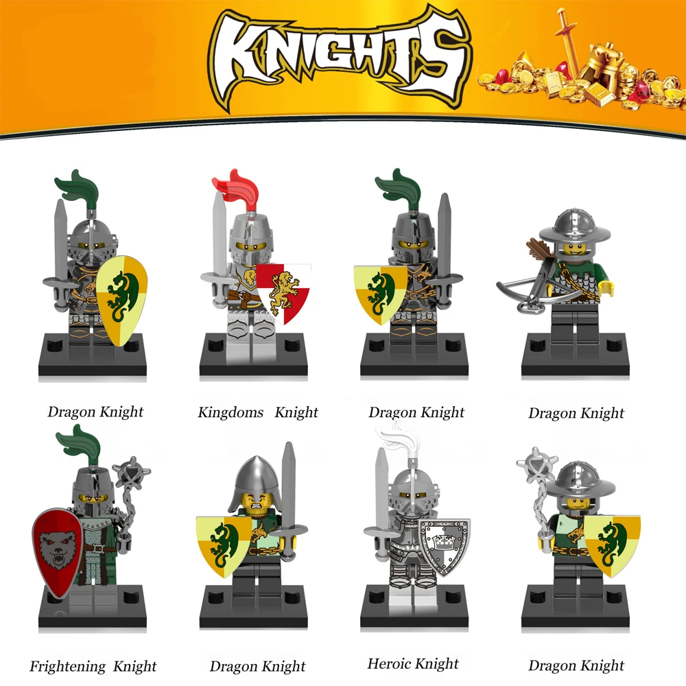 Figure Series Dragon Warrior Medieval Knights Super Hero legoing Building blocks Set for Kids | Игрушки и хобби