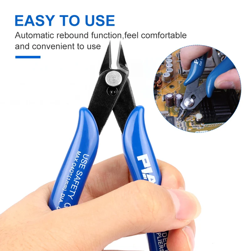 

Diagonal Pliers Nipper Practical Electrical Wire Cable Cutters Cutting Side Snips Flush Pliers Mini Pliers Hand Tools