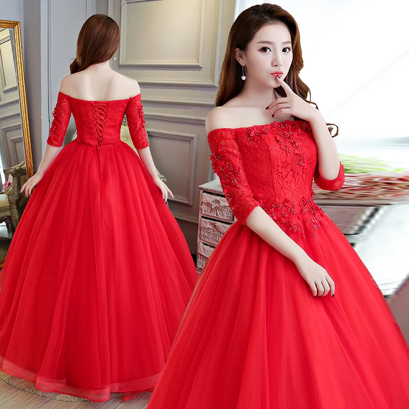 Ruthshen платья для дебютантов новинка 2020 Quinceanera красные Бальные с открытыми плечами