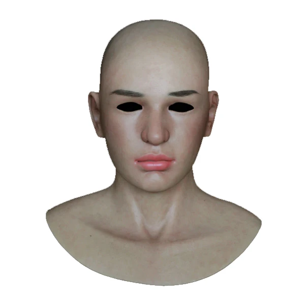 

(SF-N14) party crossdress masquerade fancydress cosplay realistic face female silicone full head mask for Halloween fetishwear