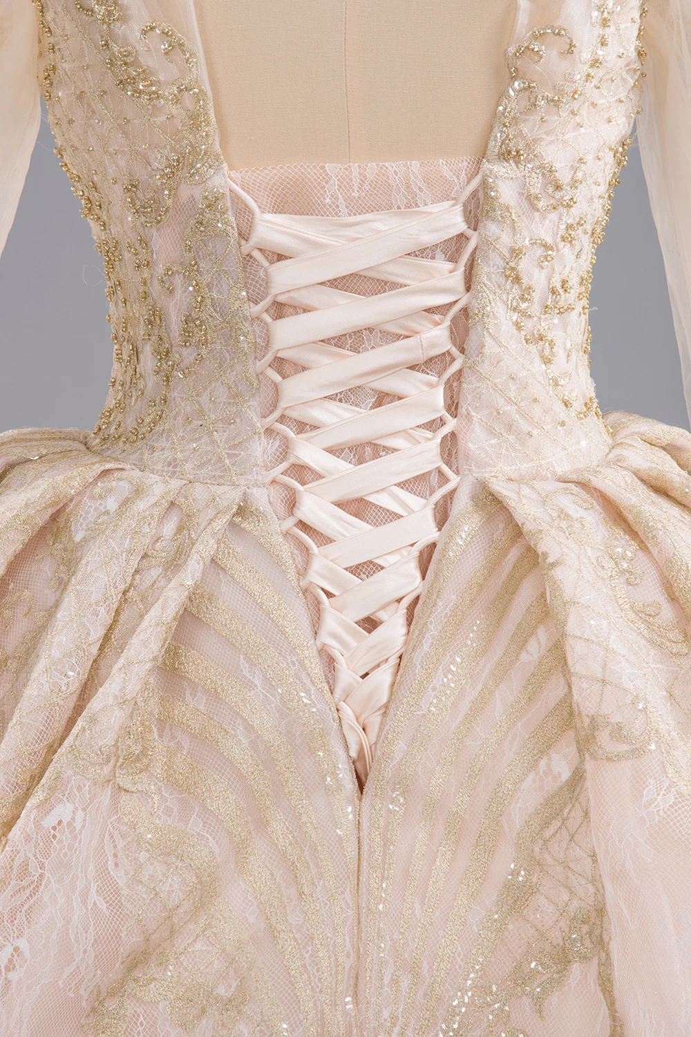 Роскошное Свадебное платье на шнуровке Vestido De Novia с аппликацией декольте имитация крест-накрест с длинными рукавами Свадебные платья