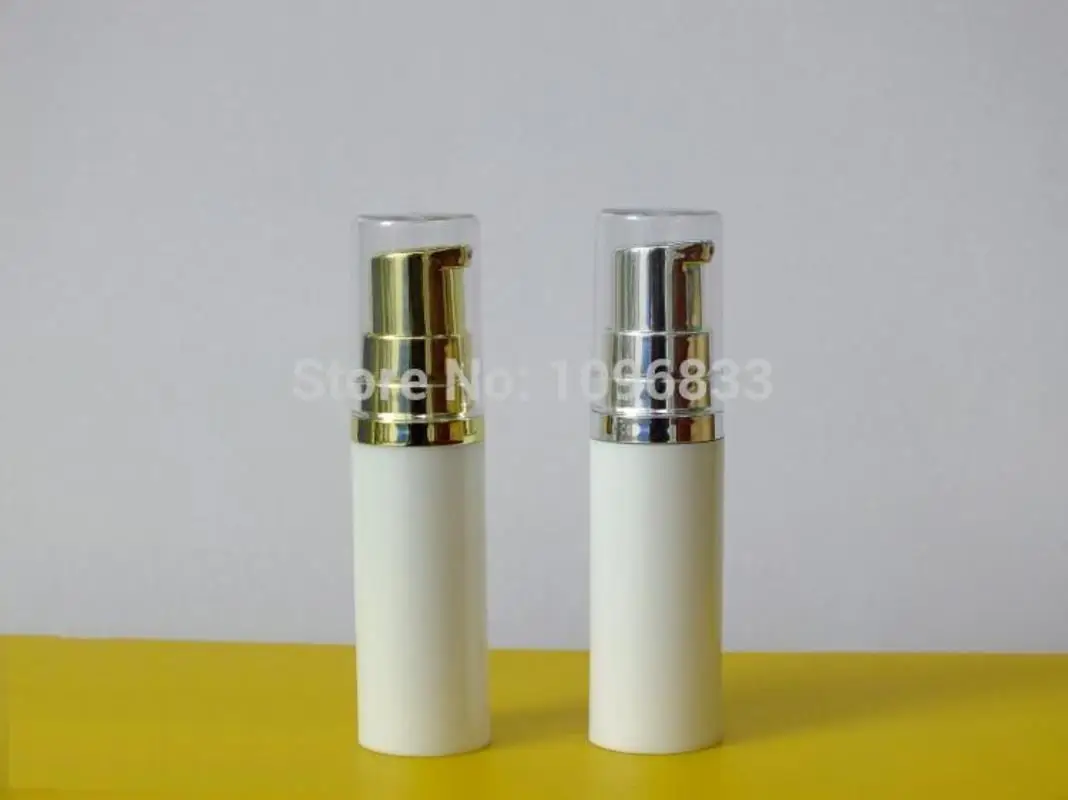 White Airless Bottle10ML, 10G Airless Lotion Bottle, Plastic Airless Bottle, Vacuum Packing Bottles, Lotion Pump Bottle, 100pcs