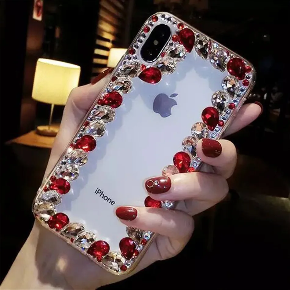 XINGDUO For Huawei Mate 20 Pro luxury Rhinestone Soft edge acrylic Diamond Clear Crystal P20 PRO Lite | Мобильные телефоны и