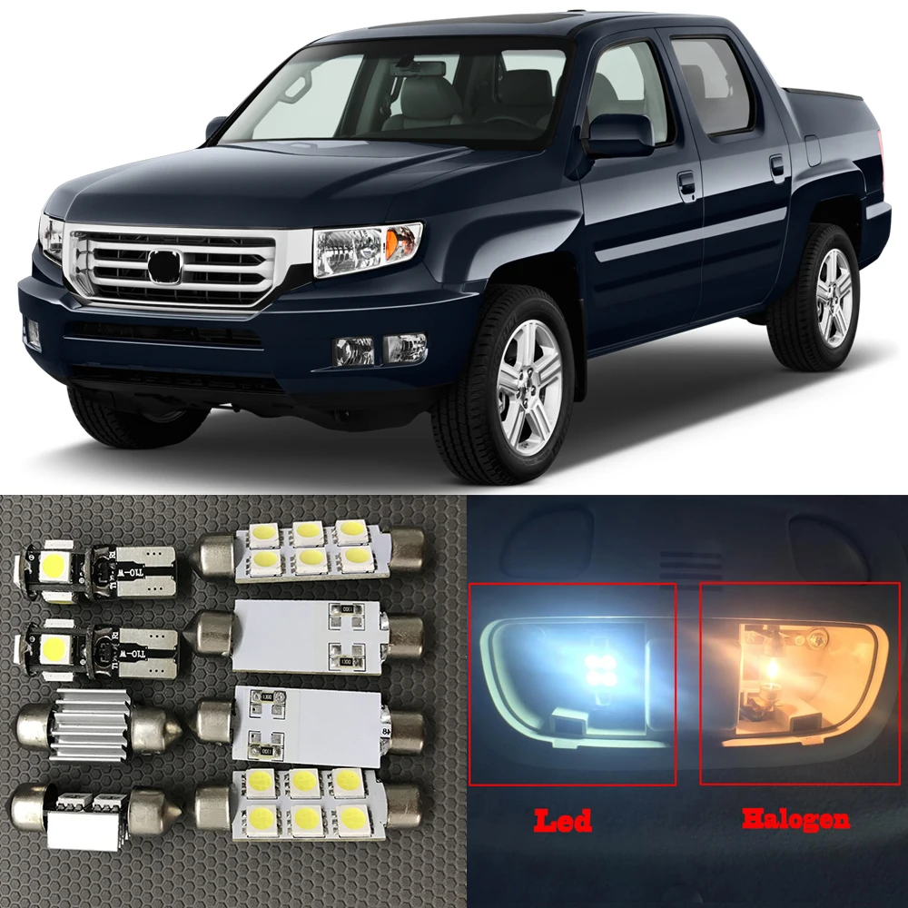 Набор белых автомобильных светодиодных ламп для салона автомобиля 15 шт. Honda Ridgeline