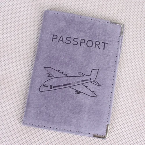 Hot Genuine leather sell pigskin suede High quality passport cover Card bag Tourism go abroad travel Passport Holder gifts - Цвет: h