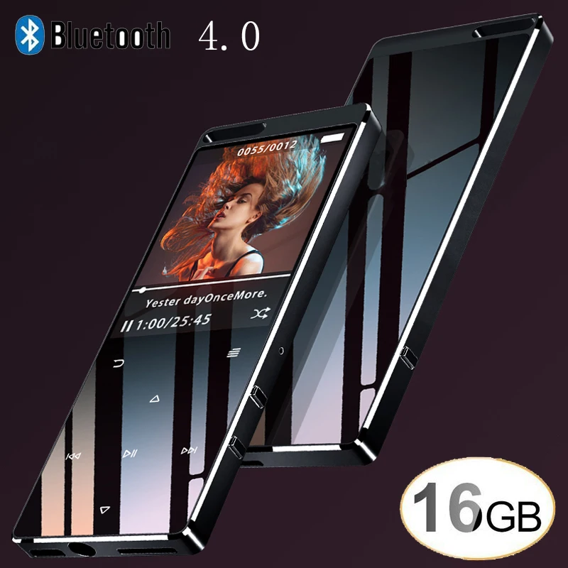 Портативный 16 GB bluetooth 4 0 спортивные 1 8 Цвет экран Mp3 плеер Поддержка FM радио Запись