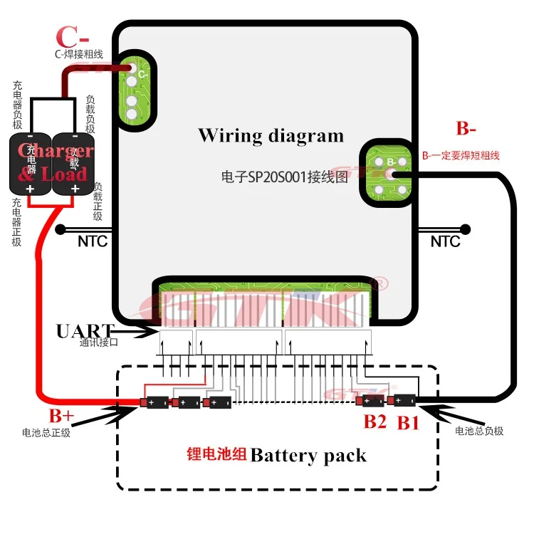 20S 60V lifepo4 20A 30A 40A 50A smart BMS LFP lifepo balancer with communication UART charge disply Bluetooth android App | Электроника