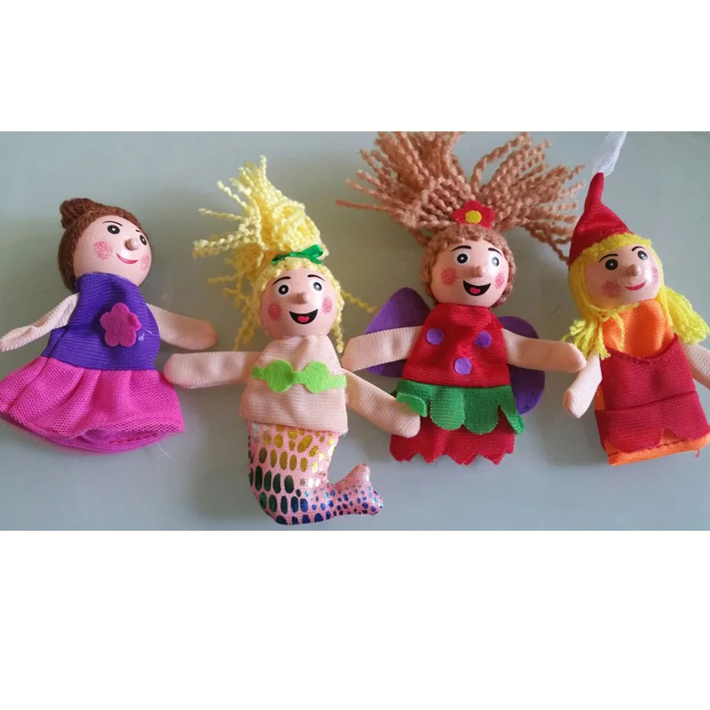 Мультяшная Красная Шапочка для верховой езды тканевая ручная кукла с