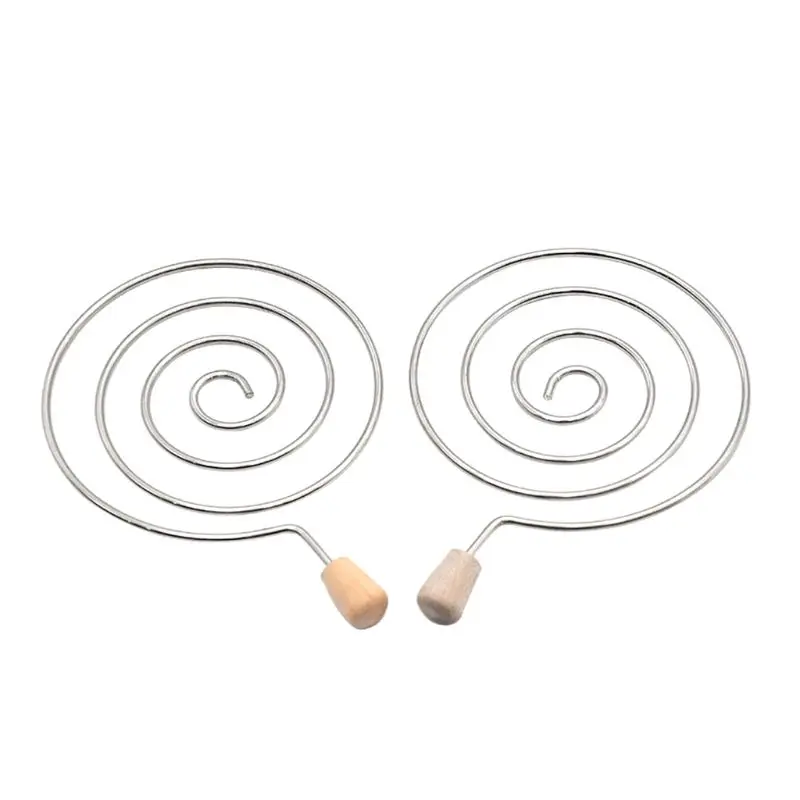 Металлический спиральный зеркальный карбоновый фильтр для кальяна с деревянной