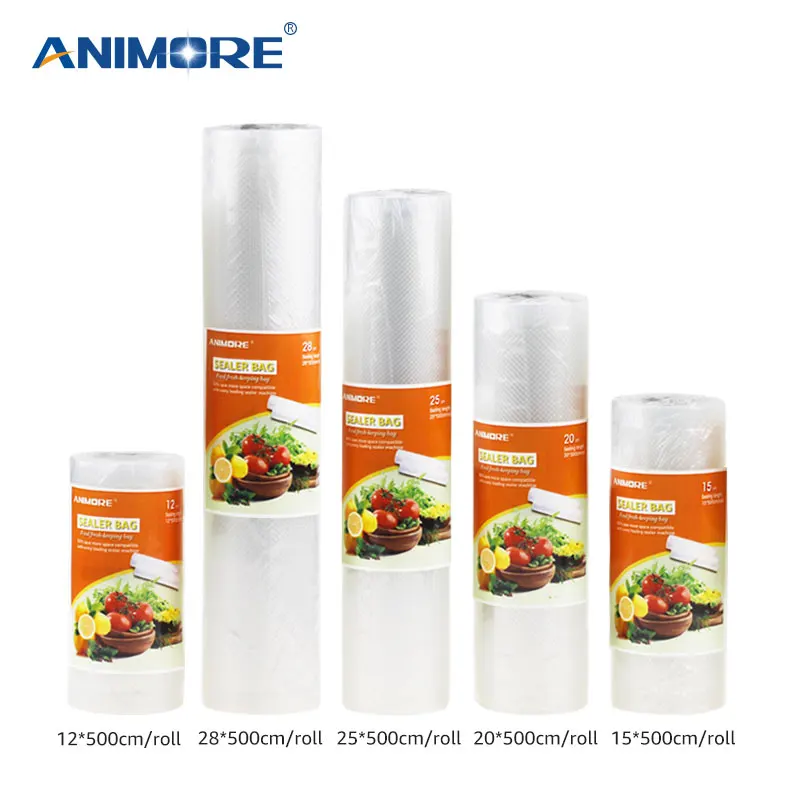 ANIMORE вакуумная упаковка Rolls12x500 15x500 20x500 25x500 28x500 вакуумный Термоупаковщик пакеты для хранения продуктов FB-01