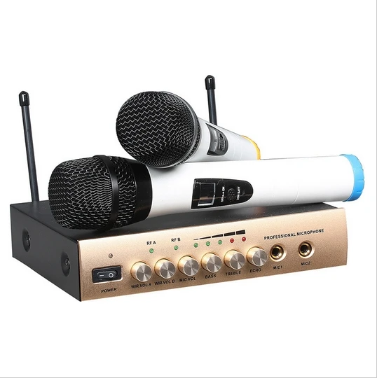 Беспроводной микрофон VHF домашний с эхо для DJ караоке домашней вечеринки|vhf wireless
