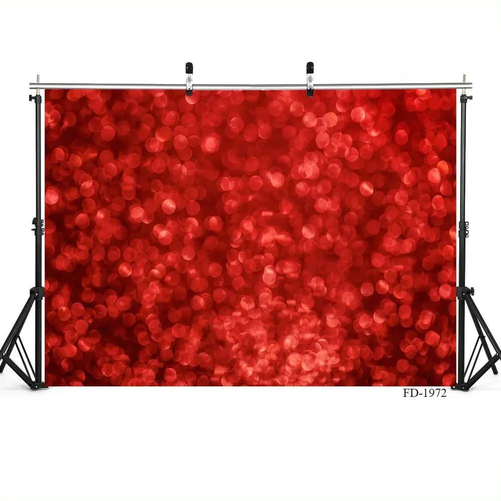 

Виниловый фон для фотосъемки с красными блестками и боке для студийной портретной съемки детей и малышей