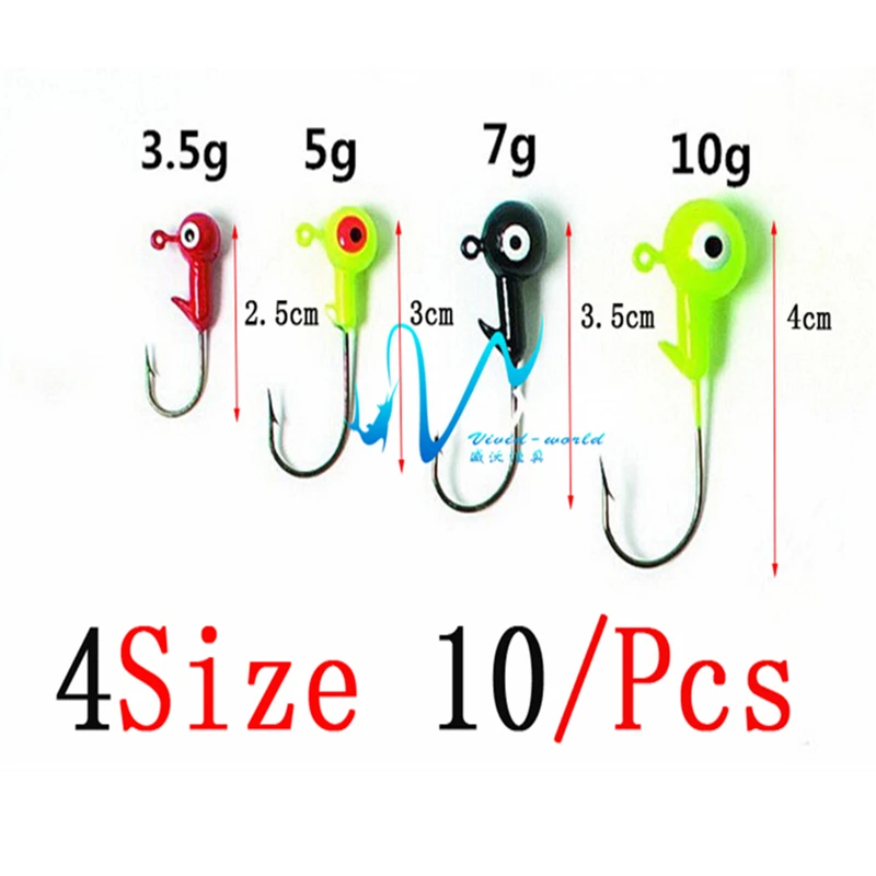 10 шт./компл. рыболовный крючок из высокоуглеродистой стали в ассортименте