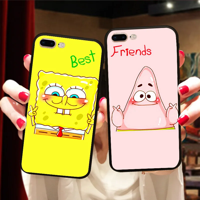 Забавный чехол для iPhone X, 8, 7, 6 S, 6, 5, 5S, XR, XS, Max, BFF, мягкий силиконовый чехол для телефона, Fundas Capinha