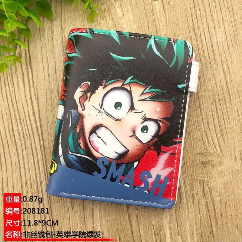 My Hero Academia -1 Аниме один кусок короткий кошелек Обезьяна D Луффи Синтетическая кожа кошелек с карманом для монет - Цвет: My Hero Academia -1