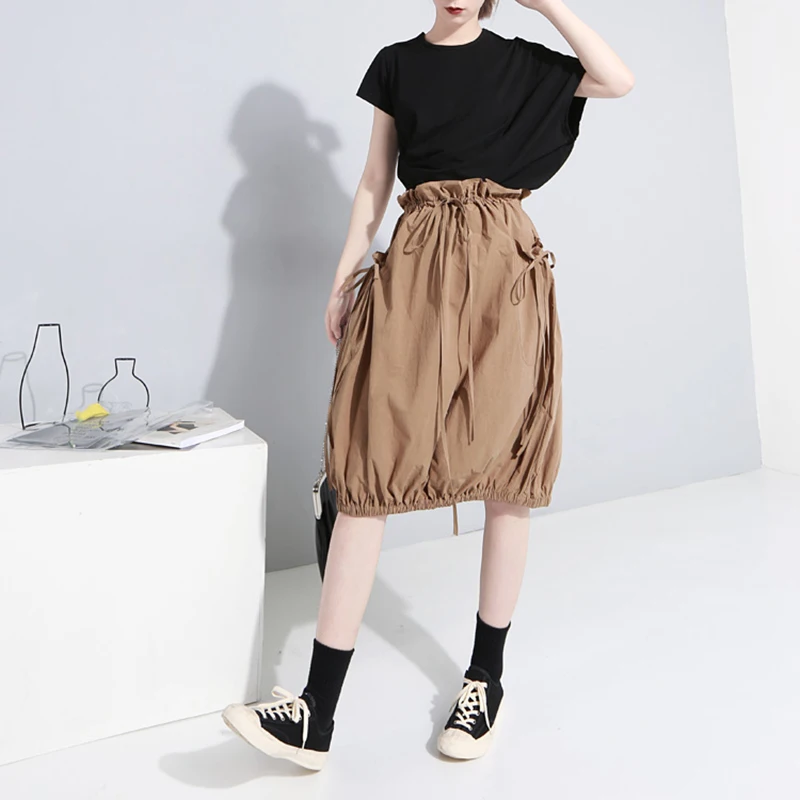 TWOTWINSTYLE Ruched футболка женские короткий рукав асимметричный белый основной