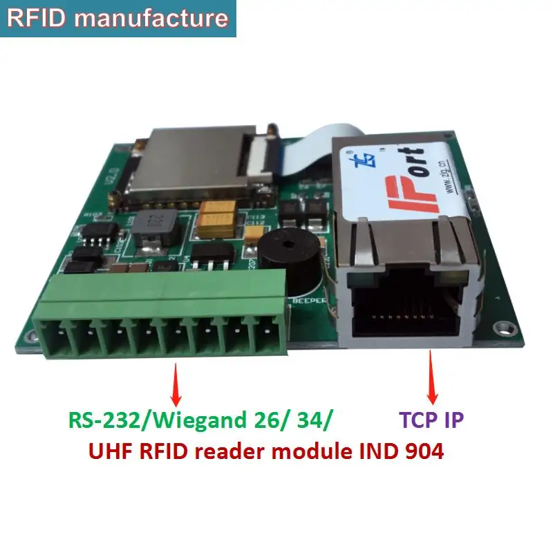 Большой радиус действия 1 15 м UHF RFID ридер модуль rs232/Wiegand/USB rfid uhf с высоким