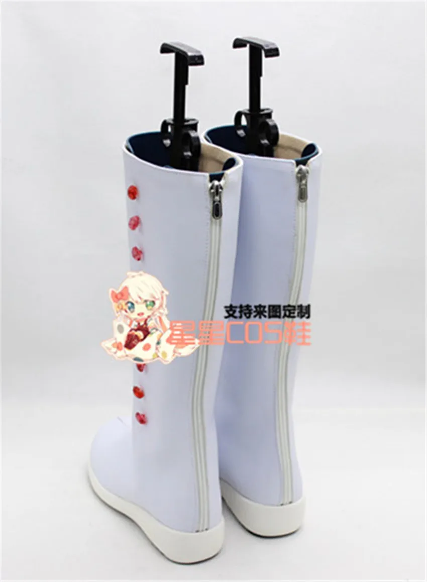 Mary Poppins White Adult Women Cosplay Shoes Boots X002 | Тематическая одежда и униформа