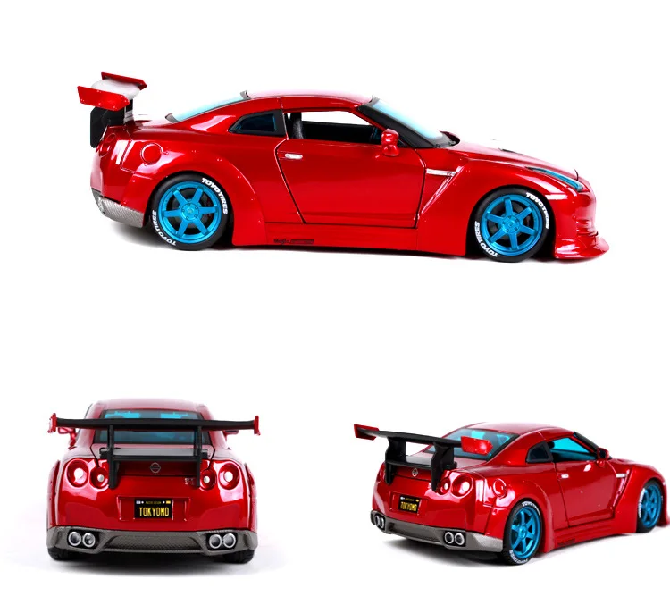Maisto 1:24 NISSAN GTR GT R R35 мод для литья под давлением гоночный автомобиль средство