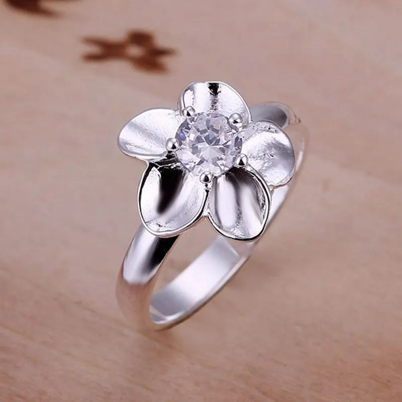 Посеребренная кольцо стерлингового серебра Jewelry Кольцо заводские цены белый