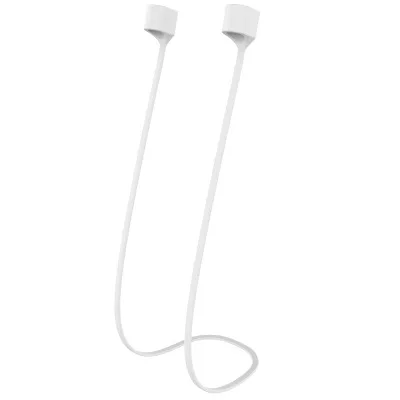 Магнитная анти-потерянная веревка для Apple airpods беспроводная гарнитура Магнитная с функцией Bluetooth, силиконовая ремешок анти-потерянная линия наушники ремешок - Цвет: Magnetic white