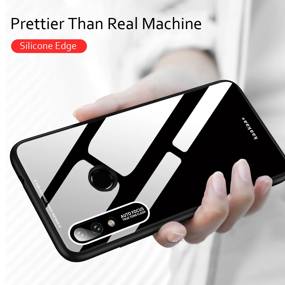 Чехол для Xiaomi Redmi Note 7 стеклянная задняя Жесткая Крышка Pro мягкий бампер Mi8 Mi9 SE