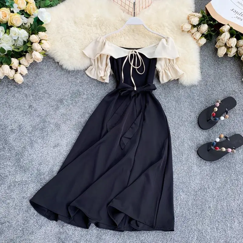 2019 новые модные женские платья с коротким рукавом платье воланами Женское
