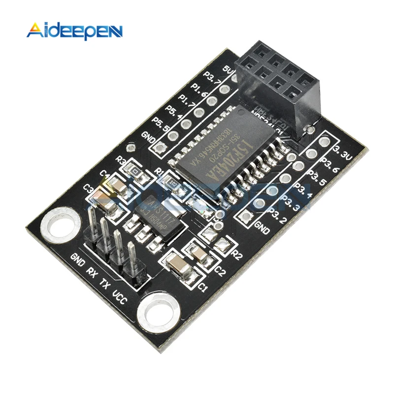 

STC15F204 Development Board NRF24L01 UART Interface Wireless Driver Board STC15F204EA Microcontroller Chip 3.3V 5V