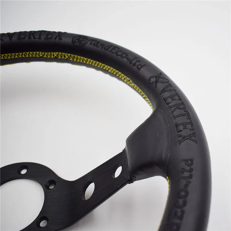 Рулевое колесо с вышивкой Vertex 13 дюймовое гоночное кожаное для дрифта|wheel car racing|wheel